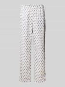 Wide leg sweatpants met elastische band