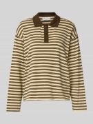 Regular fit poloshirt met korte knoopsluiting, model 'Moby'