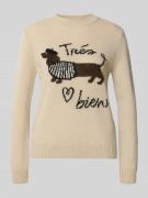 Regular fit pullover met wol, model 'NITRA'