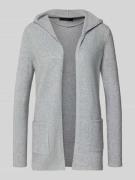 Regular fit gebreid jack met capuchon, model 'DOFFY'