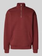 Sweatshirt met opstaande kraag en ritssluiting