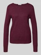 Gebreide pullover met boothals