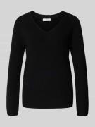 Regular fit gebreide pullover van katoenmix