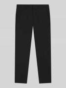 Slim fit pantalon van wolmix, model 'HESTEN'