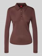 Slim fit shirt met lange mouwen van pure viscose, model 'DAROSEVIL'