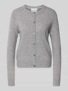 Gebreid jack van kasjmier met ronde hals