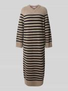 Rechte vrijetijdsjurk van een mix van wol en kasjmier