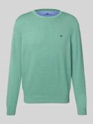 Gebreide pullover met ronde hals