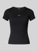 T-shirt met labelstitching