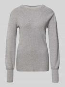 Gebreide pullover met ribboorden, model 'KANITA'