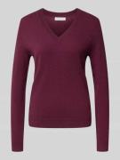 Gebreide pullover met V-hals