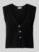 Mouwloos vest van puur kasjmier