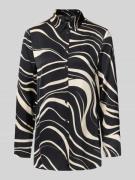 Regular fit blouse met lange mouwen van pure viscose