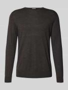 Pullover van merinowol met ronde hals