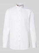Slim fit zakelijk overhemd met haaikraag