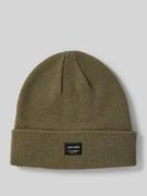 Beanie met labeldetail