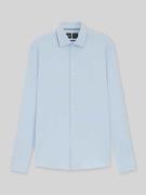 Slim fit zakelijk overhemd met structuurmotief