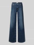 Wide leg jeans met studs, model 'AIMEE'