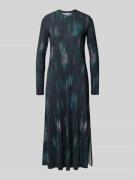 Midi-jurk met plissévouwen