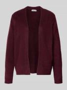 Gebreide cardigan met opengewerkte voorkant