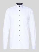 Body fit zakelijk overhemd met extra lange mouwen