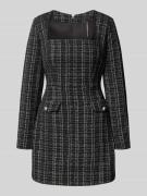 Mini-jurk met vierkante hals, model 'SANDRA'