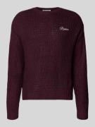 Gebreide pullover met ronde hals