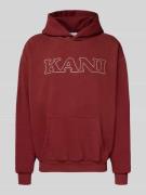 Regular fit hoodie met logostitching, model 'Retro'