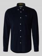 Tailored fit vrijetijdsoverhemd van puur katoen