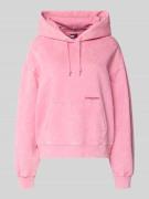 Regular fit hoodie van katoenmix