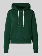 Regular fit sweatjack met logostitching