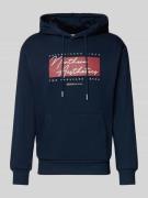 Regular fit hoodie van katoenmix