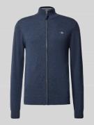 Gebreid jack met ritssluiting