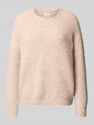 Gebreide pullover met ribboorden