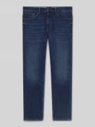 Slim fit jeans van katoenmix