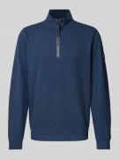 Sweatshirt met opstaande kraag, model 'SELANIK'