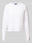 Regular fit shirt met lange mouwen van een mix van katoen en modal