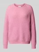 Gebreide pullover met ribboorden