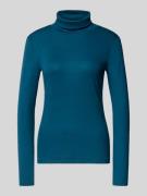 Regular fit shirt met lange mouwen van katoenmix met col