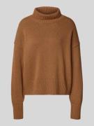 Oversized gebreide pullover van een mix van scheerwol en katoen