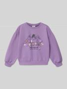 Regular fit sweatshirt van katoenmix