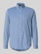 Regular fit corduroy overhemd van puur katoen