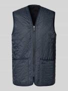 Regular fit bodywarmer met warme fleece aan de binnenkant
