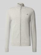 Gebreid jack met ritssluiting