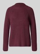 Gebreide pullover met opstaande kraag