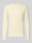 Gebreide pullover met ribboorden