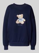 Oversized sweatshirt met labelprint