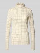 Slim fit shirt met lange mouwen van een mix van katoen en modal