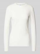 Slim fit shirt met lange mouwen van katoenmix