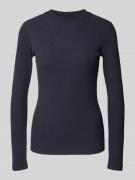 Slim fit shirt met lange mouwen van katoenmix